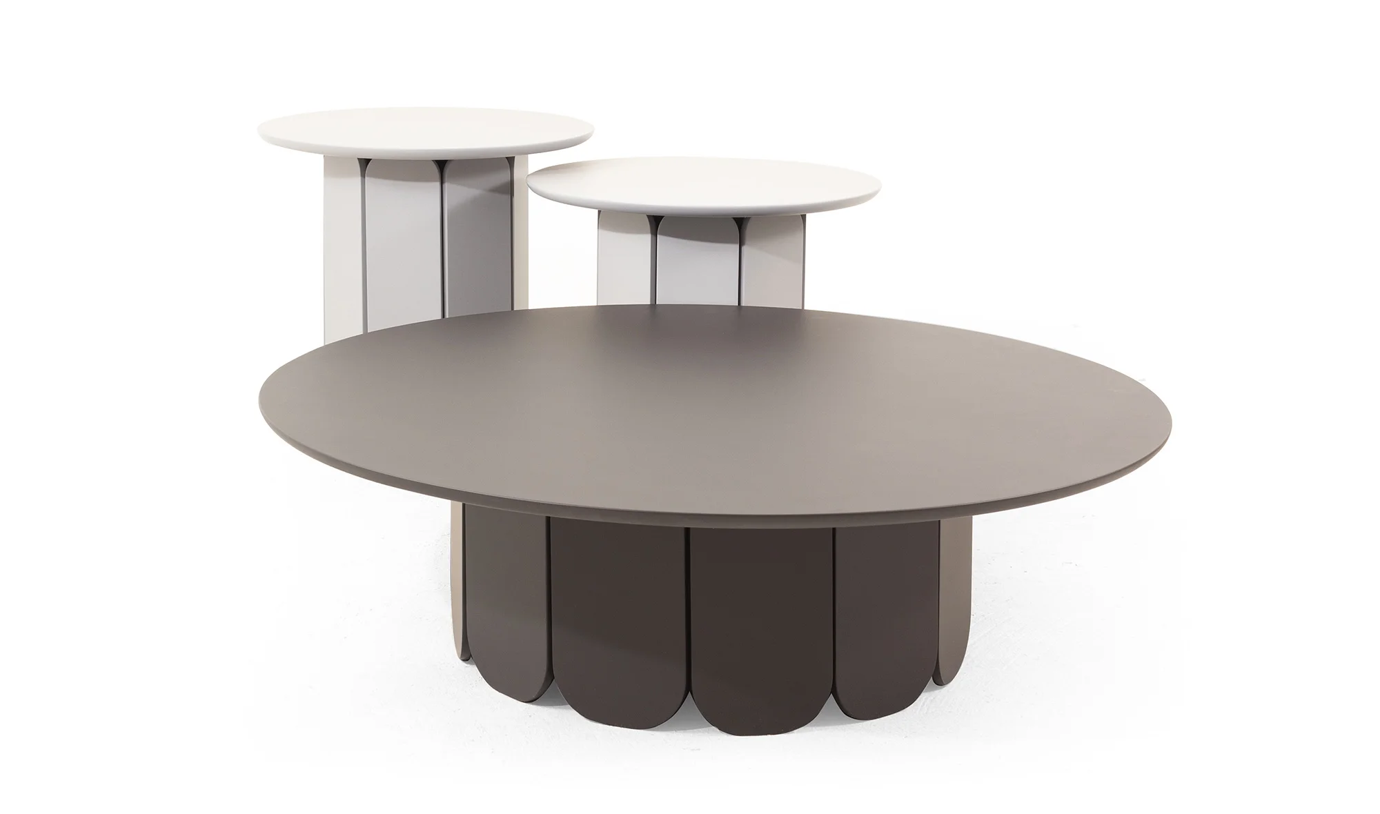 Mandala Renkli Sehpa Seti - Silindir