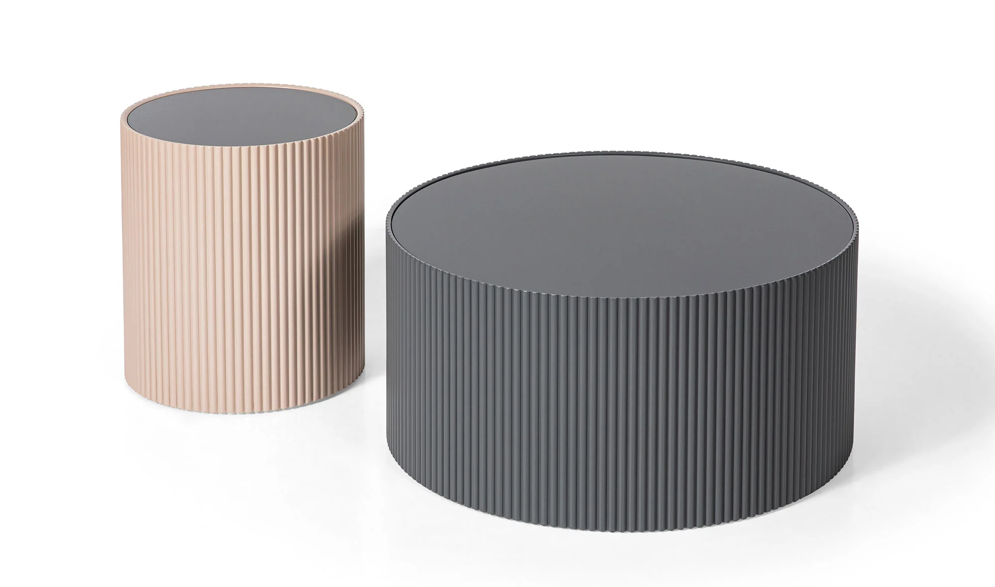 Niko Orta Sehpa Seti - Antrasit