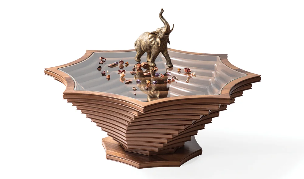 Penelope Orta Sehpa - Ceviz