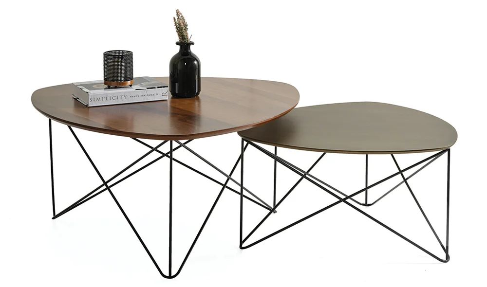 Radical Orta Sehpa Seti - Gold