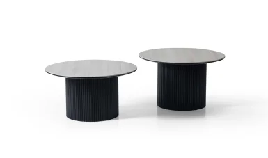 Royce Sehpa Seti - Porselen - Siyah