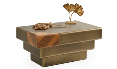 Surf Couchtisch - Gold