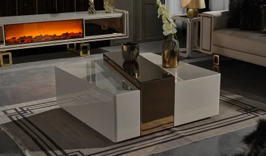 Tiana Orta Sehpa - Gold