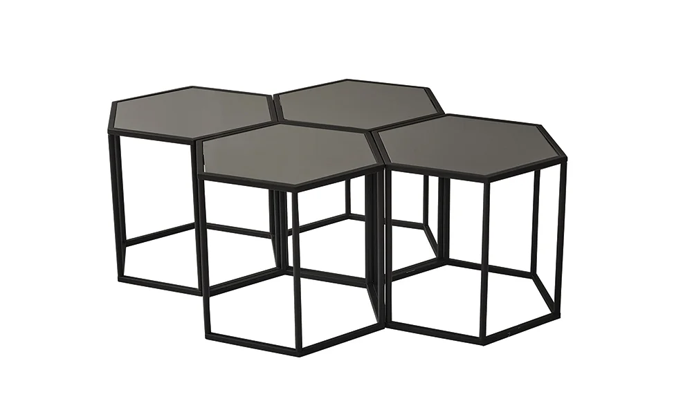 Vegas Orta Sehpa Seti - Siyah