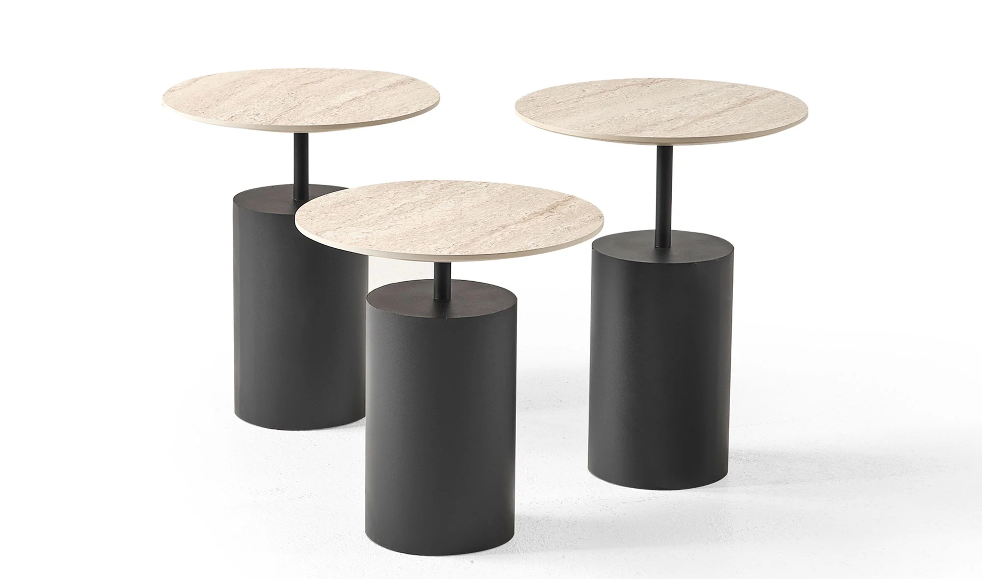 Venti Zigon Sehpa - Traverten