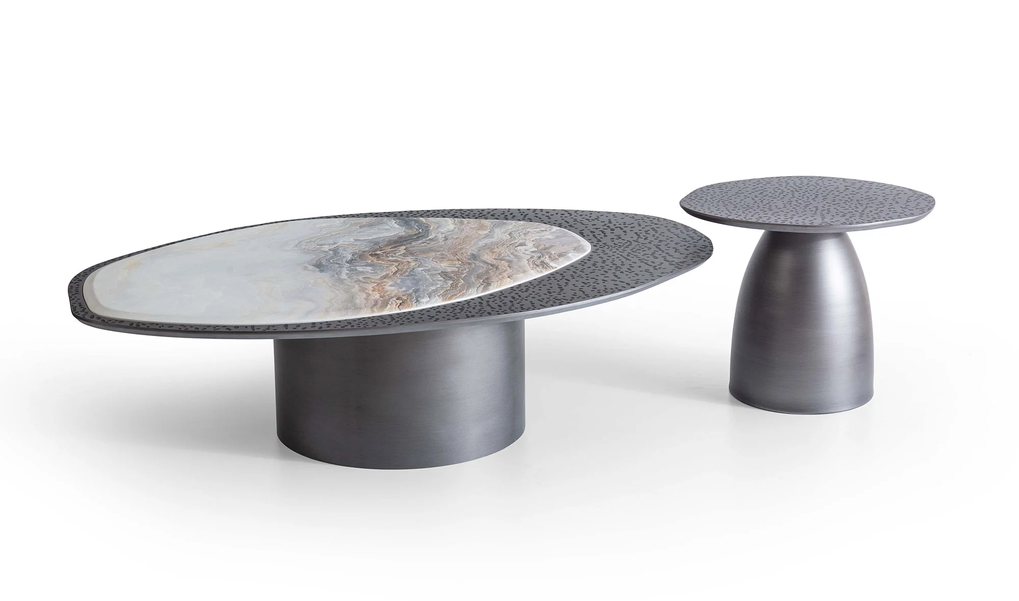 Wave Orta Sehpa Seti - Silver