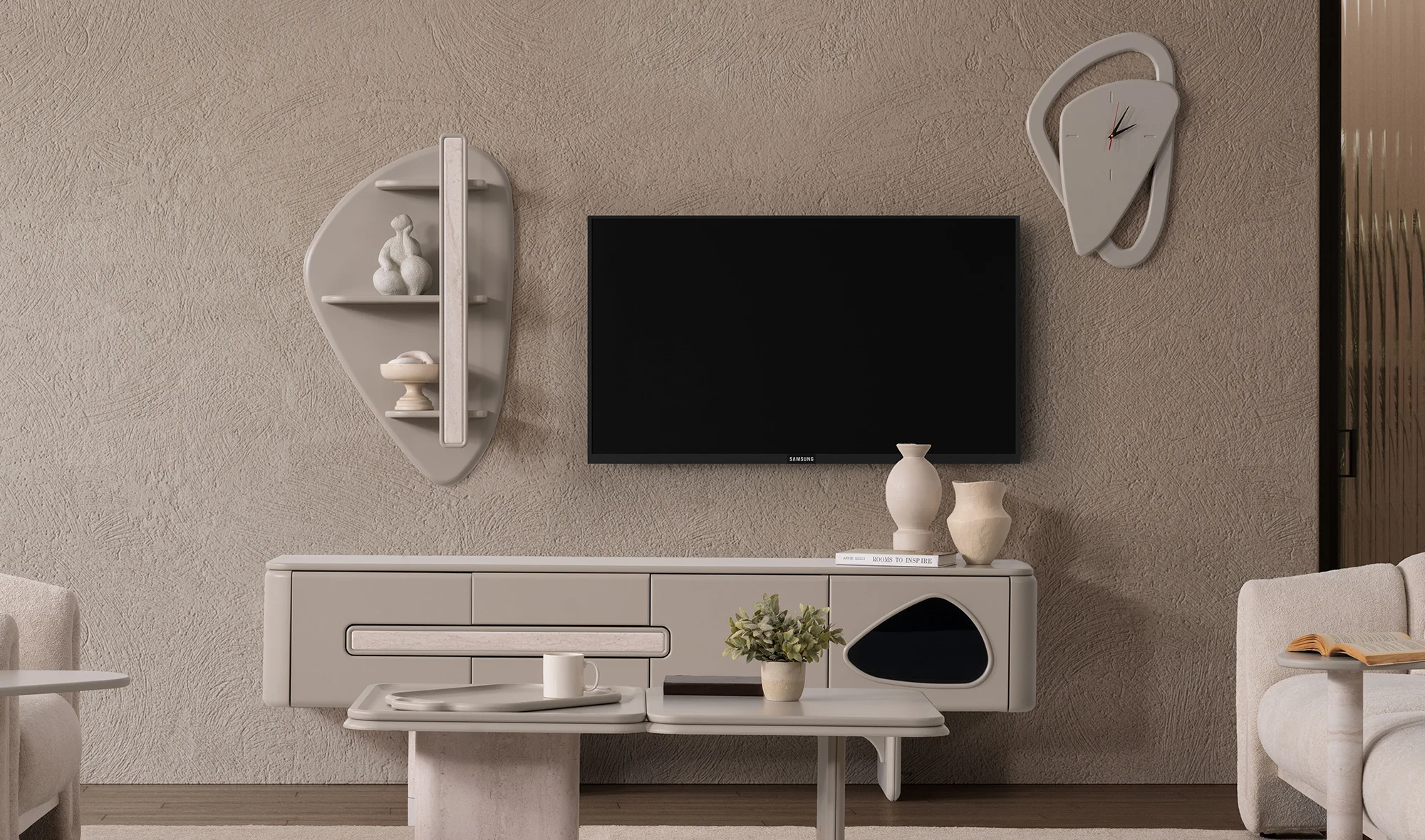 Jacob Tv Ünitesi - Bej