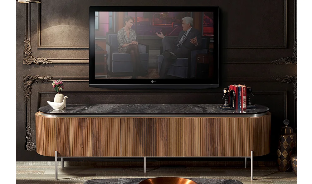 Mood Ceviz Gümüş Tv Sehpası