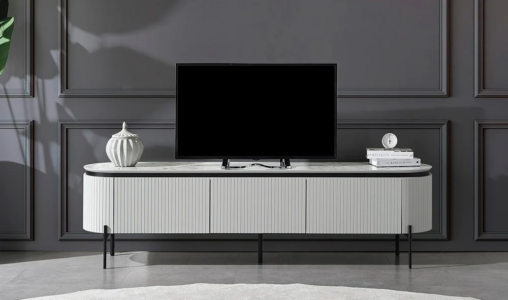 Mood Gri - Mermer Tv Sehpas?