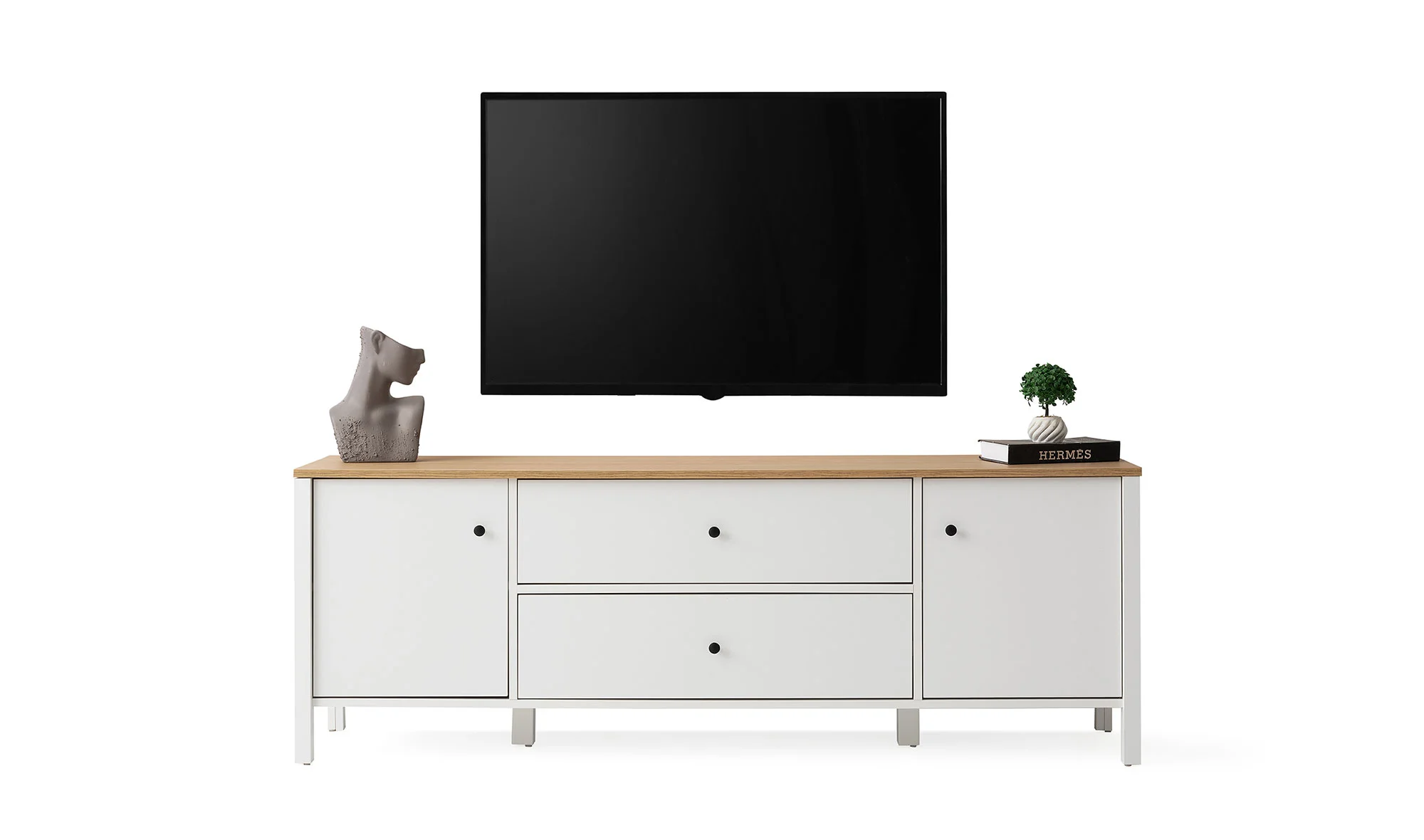 Rome Tv Sehpas? - Beyaz Me?e