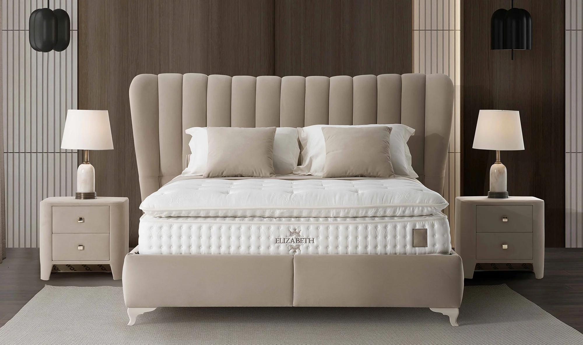 Elizabeth Peri Baza + Başlık + Yatak