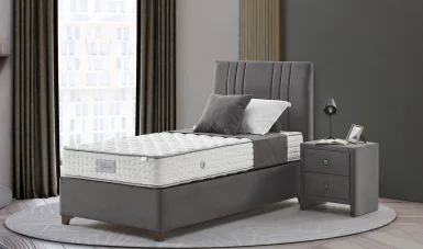 Gümüş Sahra Baza + Başlık + Yatak