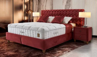 Loft Aston Baza + Başlık + Yatak