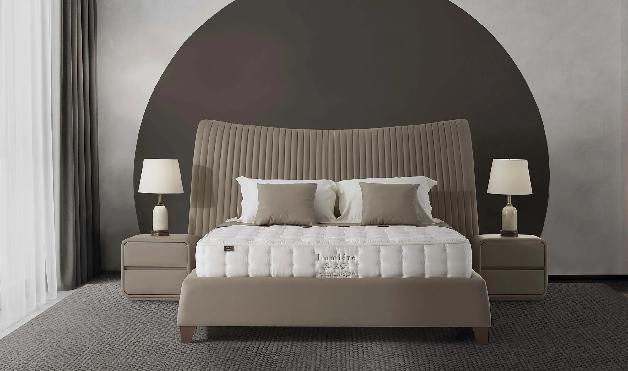 Lumiere Vesta Baza + Başlık + Yatak