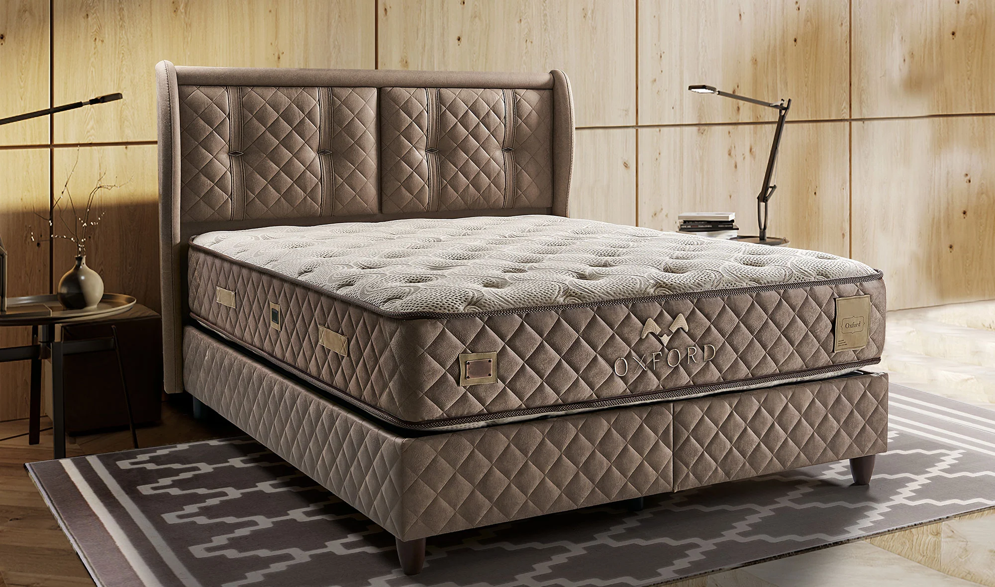 Oxford Baza + Başlık + Yatak