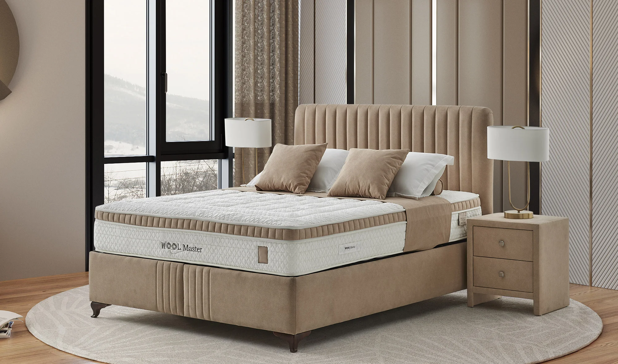 Woolmaster Dallas Baza + Başlık + Yatak