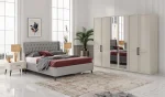 Gardırop + Karyola + Şifonyer + 2 Komodin
