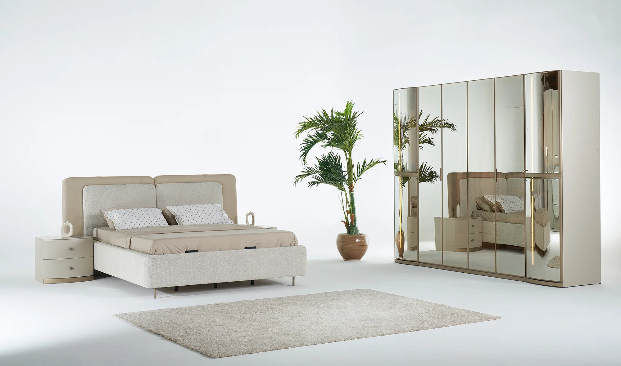 Bianco Bazal? Yatak Odası - Reflekte Kapakl?