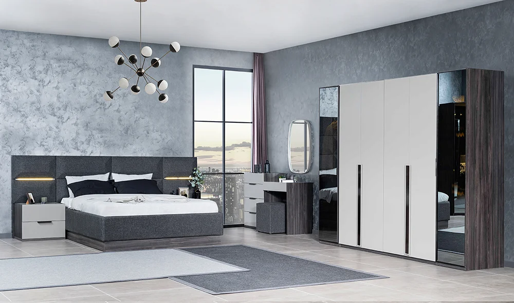 Cardea Bazalı Yatak Odası - Reflektör Kapaklı