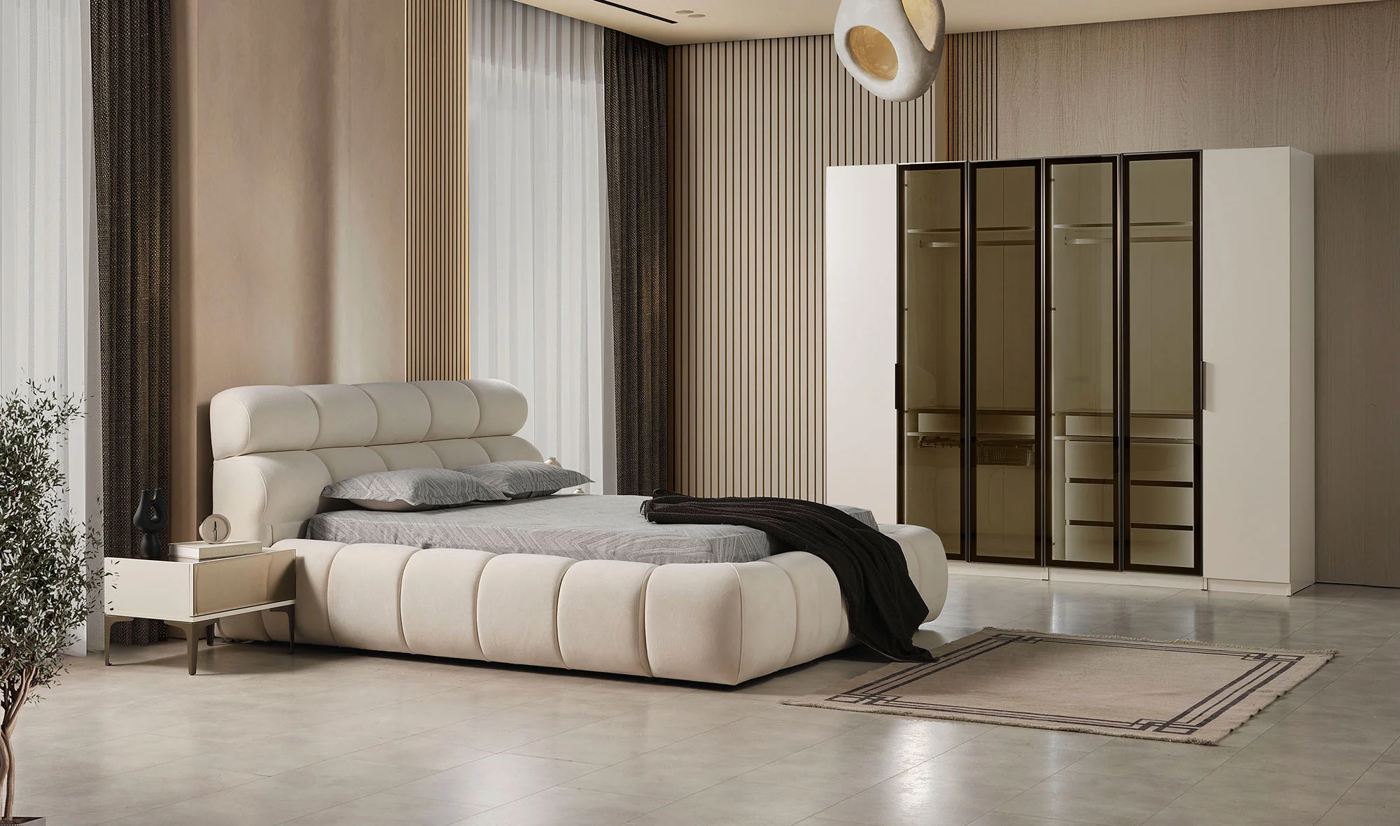 Cardiff Bazal? Yatak Odası - 6 Kapılı