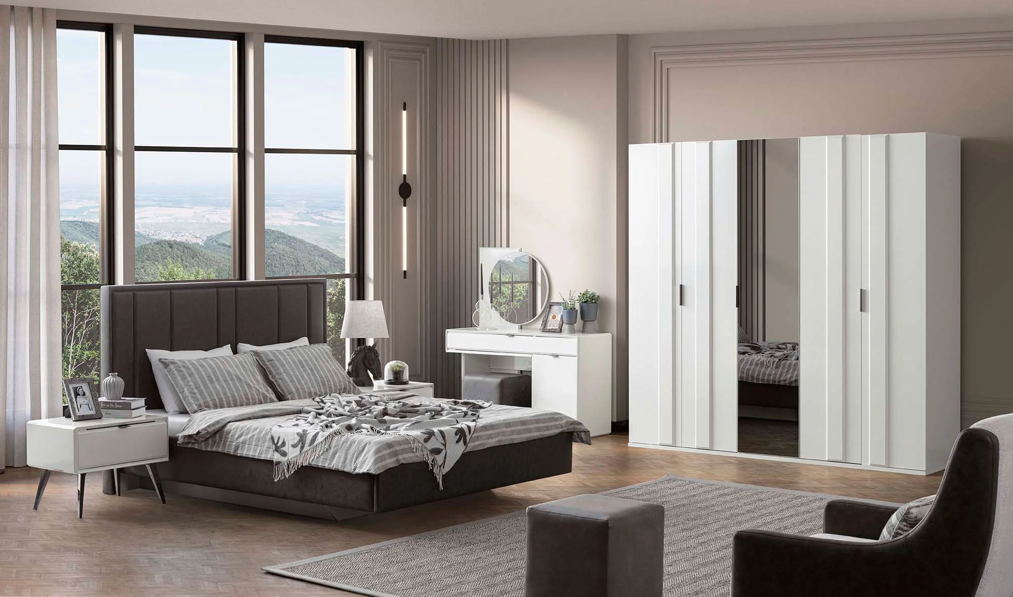 Guess Yatak Odası - 5 Kapılı