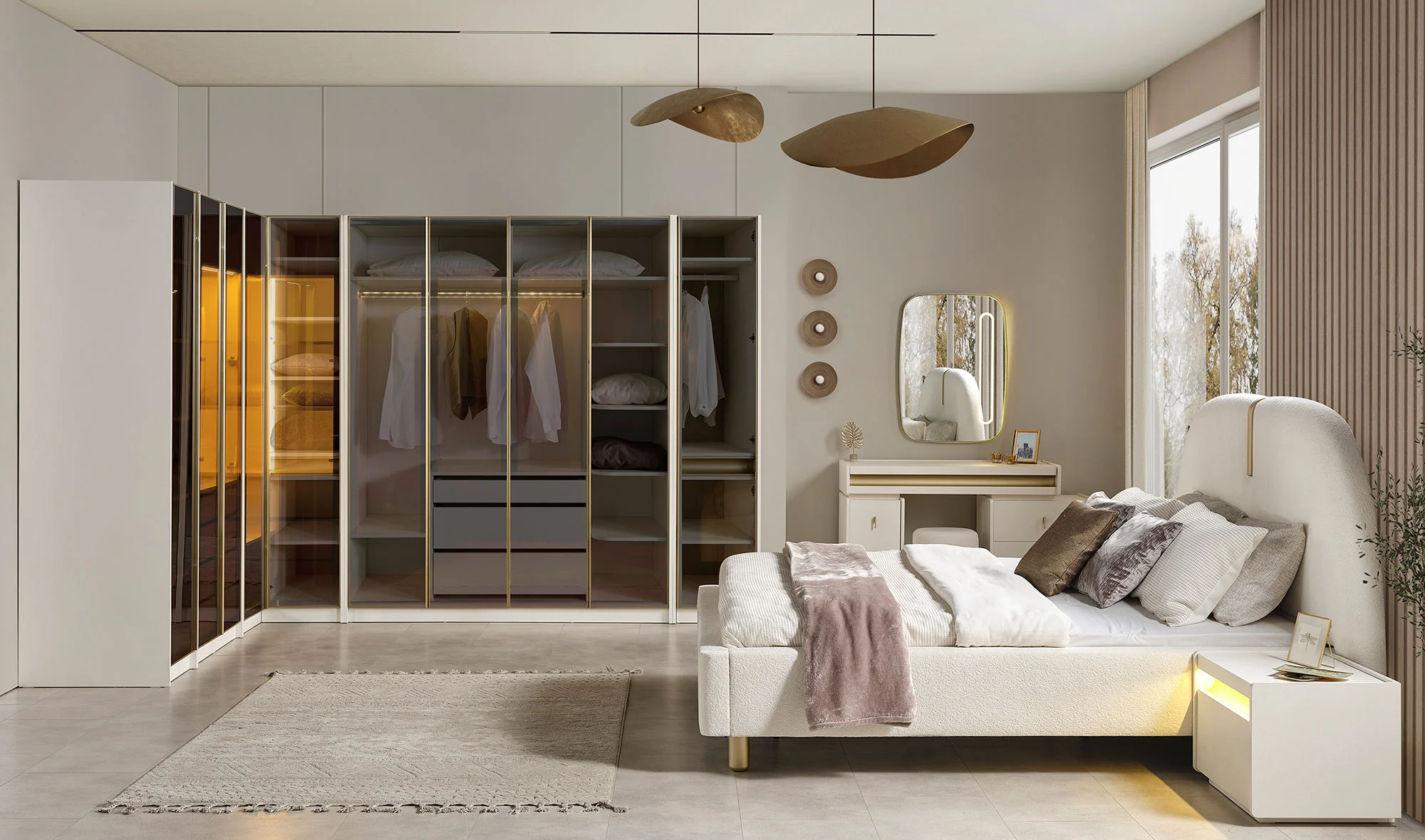 Hennes Yatak Odası - Köşe Dolapl?