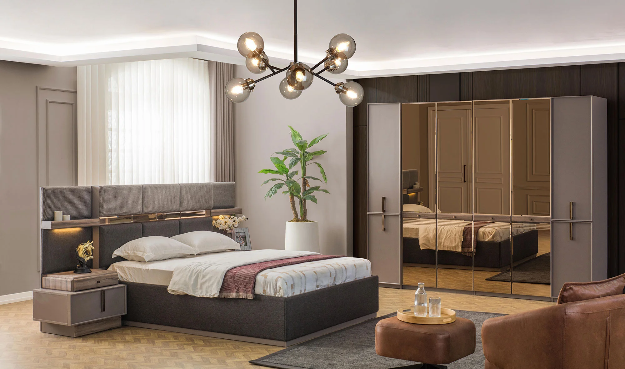 Lova Bazal? Yatak Odası - 6 Kapılı