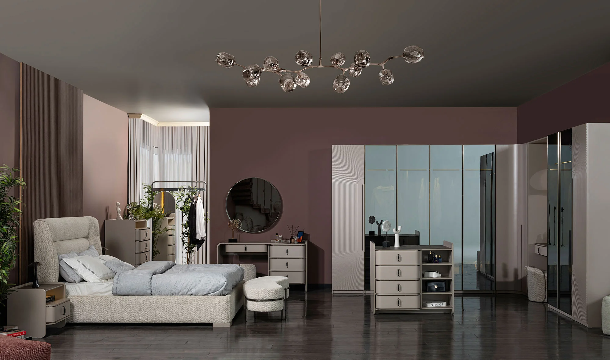 Monza Bazal? Yatak Odası - Köşe Dolapl?