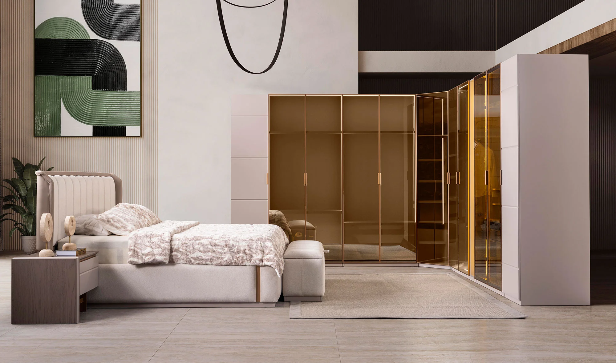 Pasifica Bazal? Yatak Odası - Köşe Dolapl?