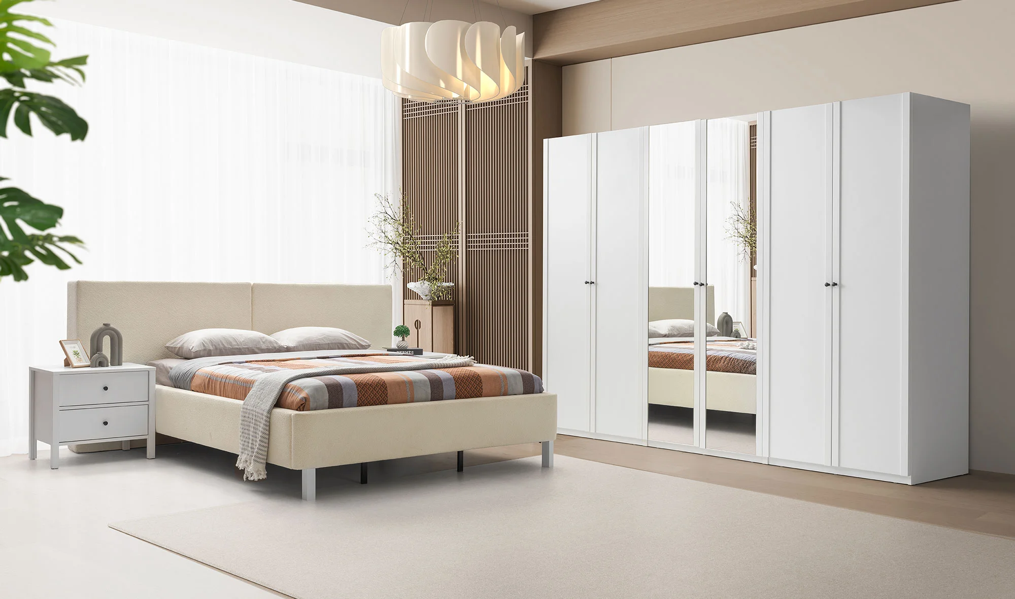 Vienza Yatak Odası - Beyaz