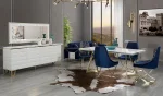 Konsol + Yemek masası + 6 sandalye