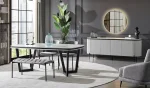Konsol + Yemek Masası + 4 Sandalye + Bench