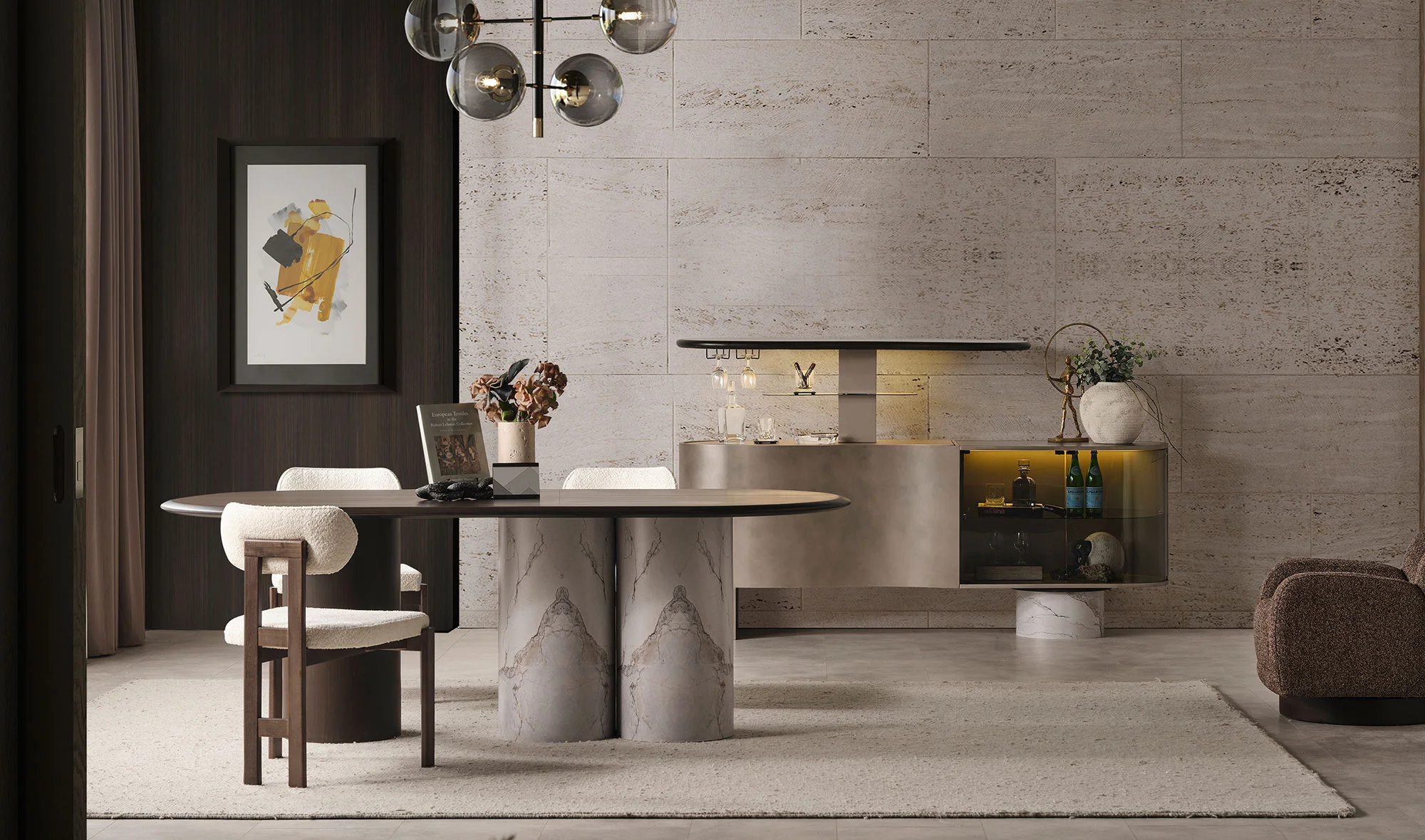 Fabrice Yemek Odası - Mekanizmalı