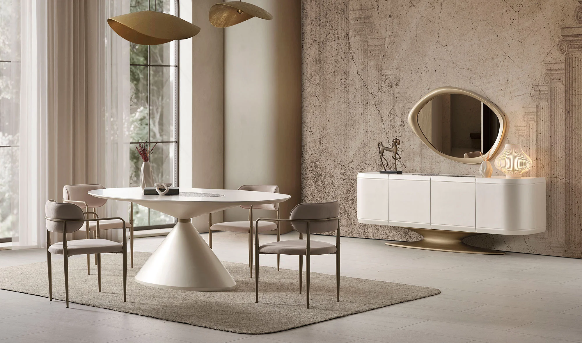 ?kon Yemek Odası - Ekru