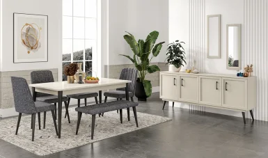 Liya Yemek Odası - Bej