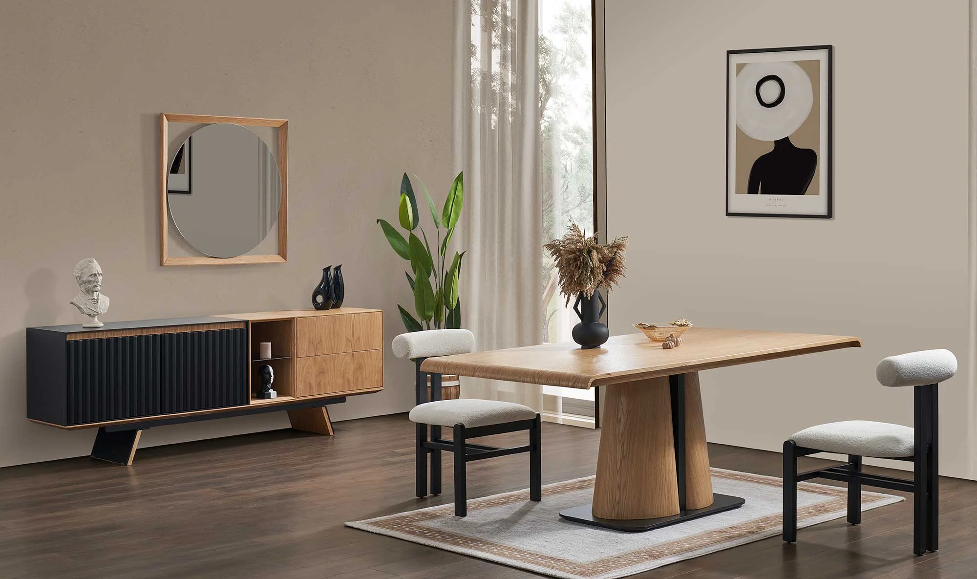 Sedni Yemek Odası - Siyah