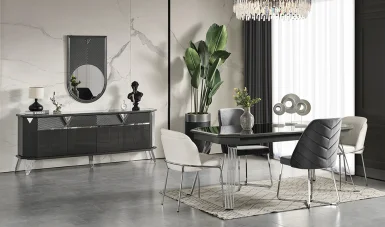 Suave Antrasit Yemek Odası