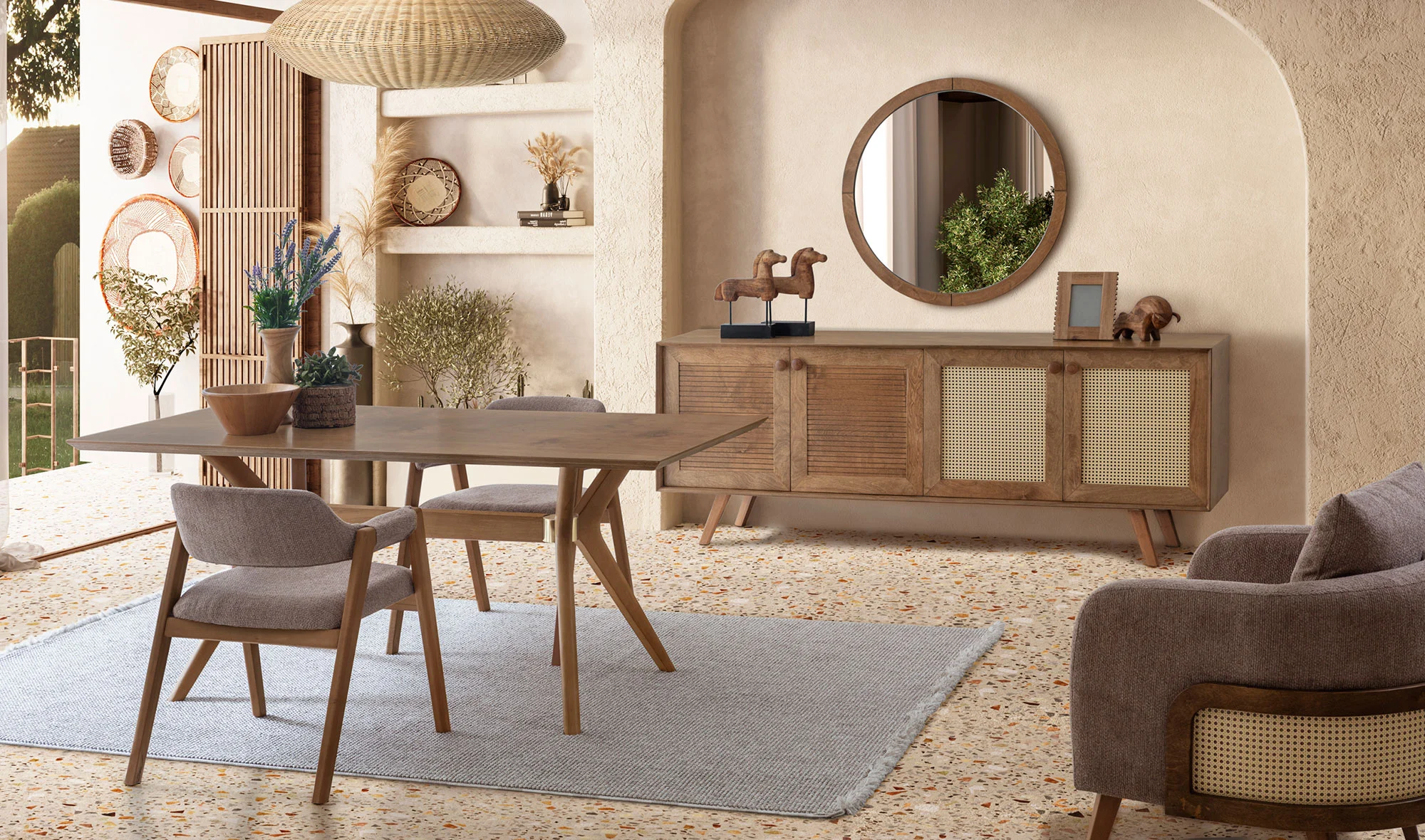 ?sviçre Yemek Odası - Ceviz