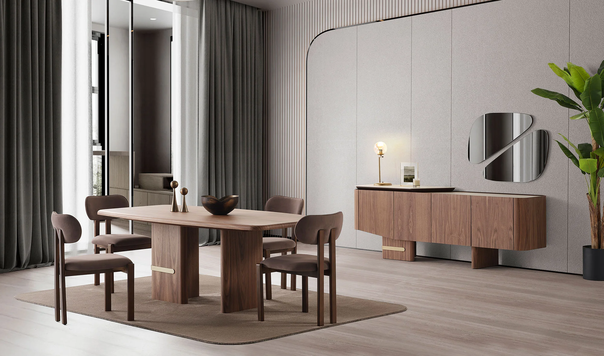 Tallis Yemek Odası - Ceviz